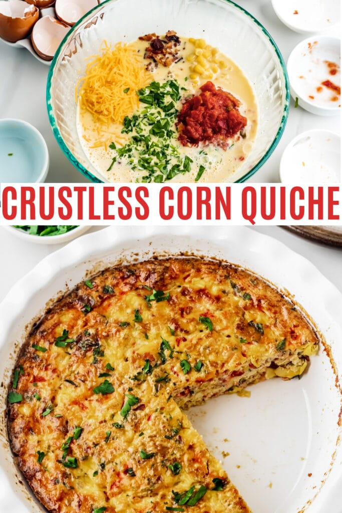 crustless corn quiche