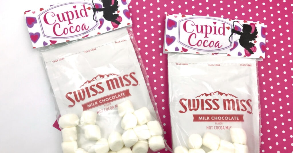Cupid Cocoa Valentine's Day bag topper
