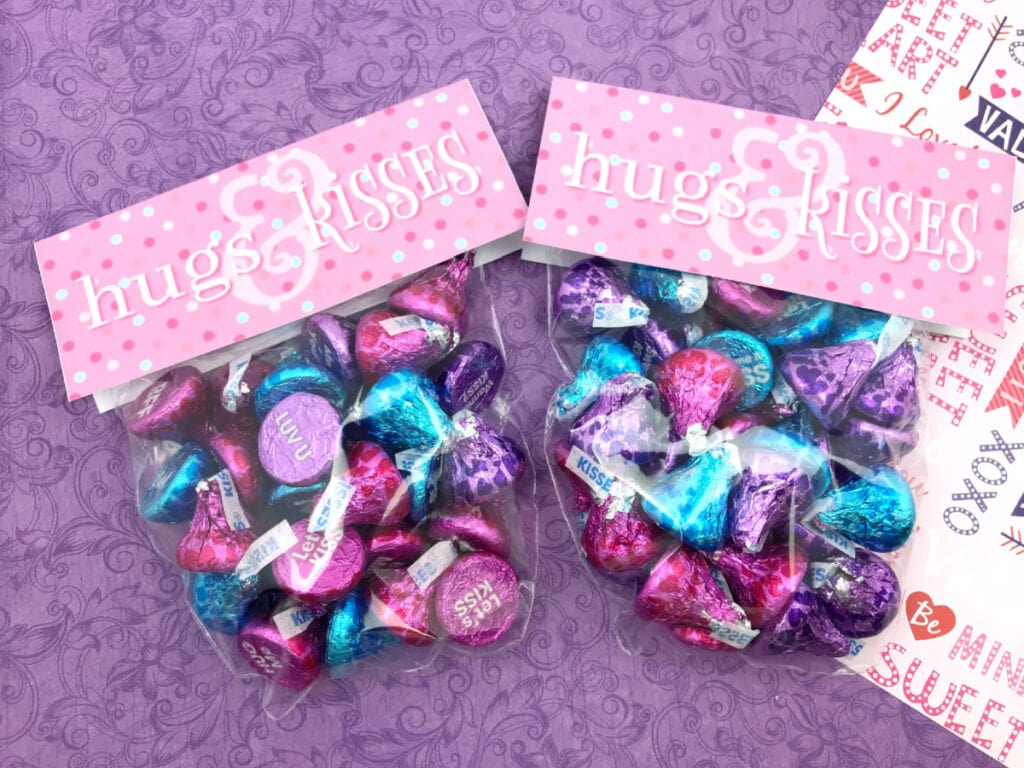hershey kisses treat bag toppers