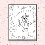 Unicorn Cat Coloring Pages