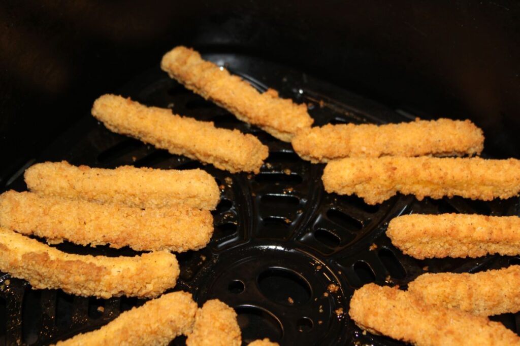 single layer of chicken fries