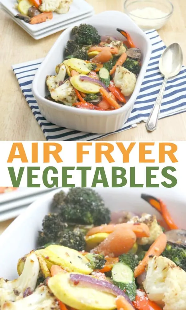 mixed vegetables in the air fryer