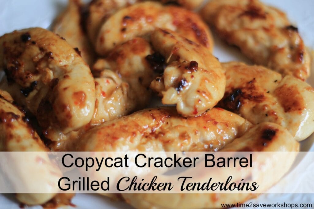 Grilled Cracker Barrel Tenders on a plate