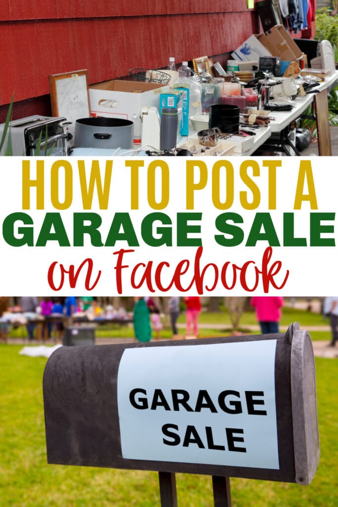 where to post garage sales on Facebook