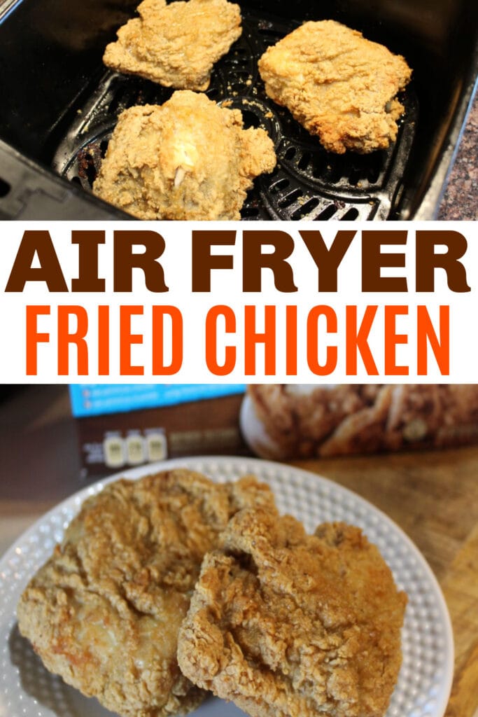 frozen fried chicken in the air fryer pin