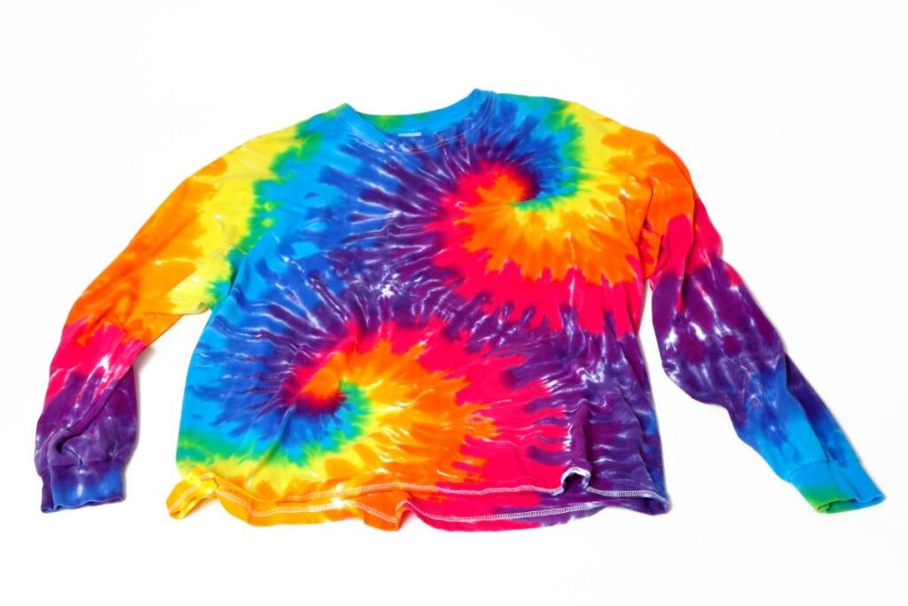 tie dyed long sleeved shirt