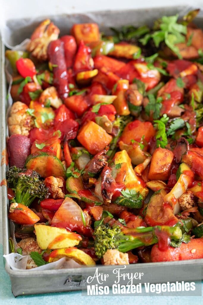 pan of mixed vegetables