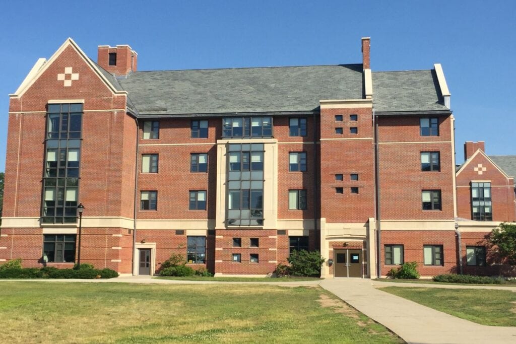 front view of a dorm