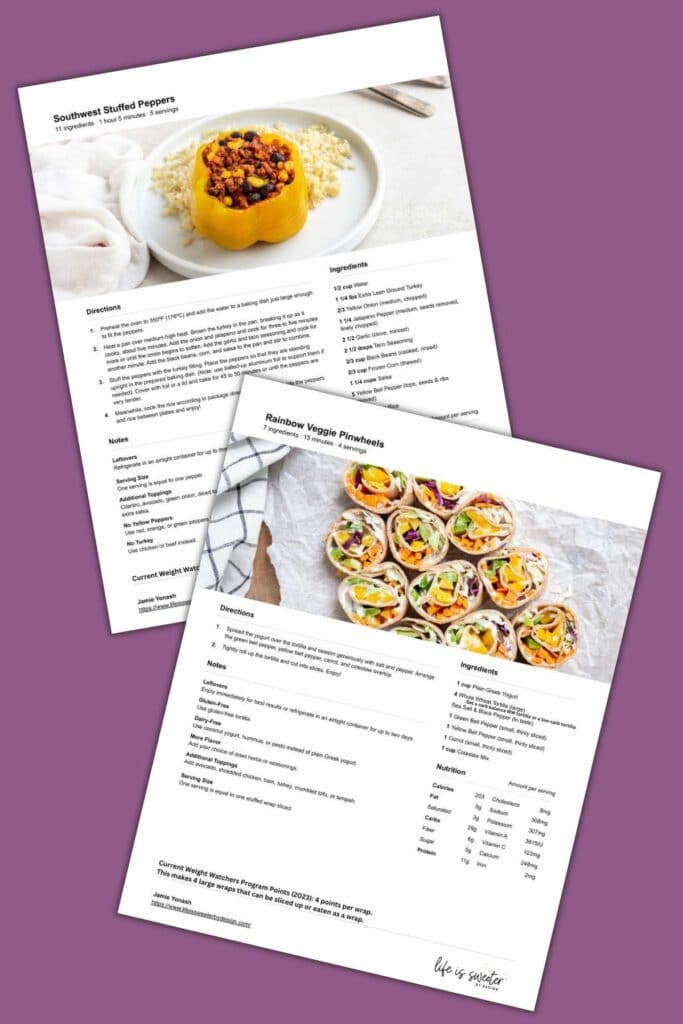 recipes for a diabetic meal plan
