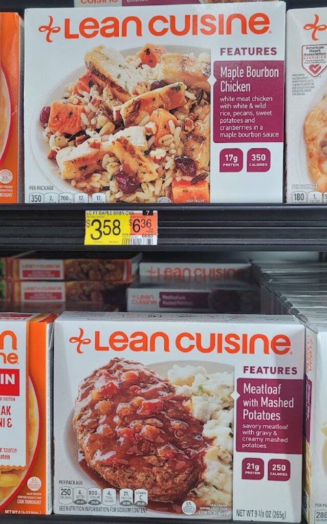 2 lean cuisine frozen meals