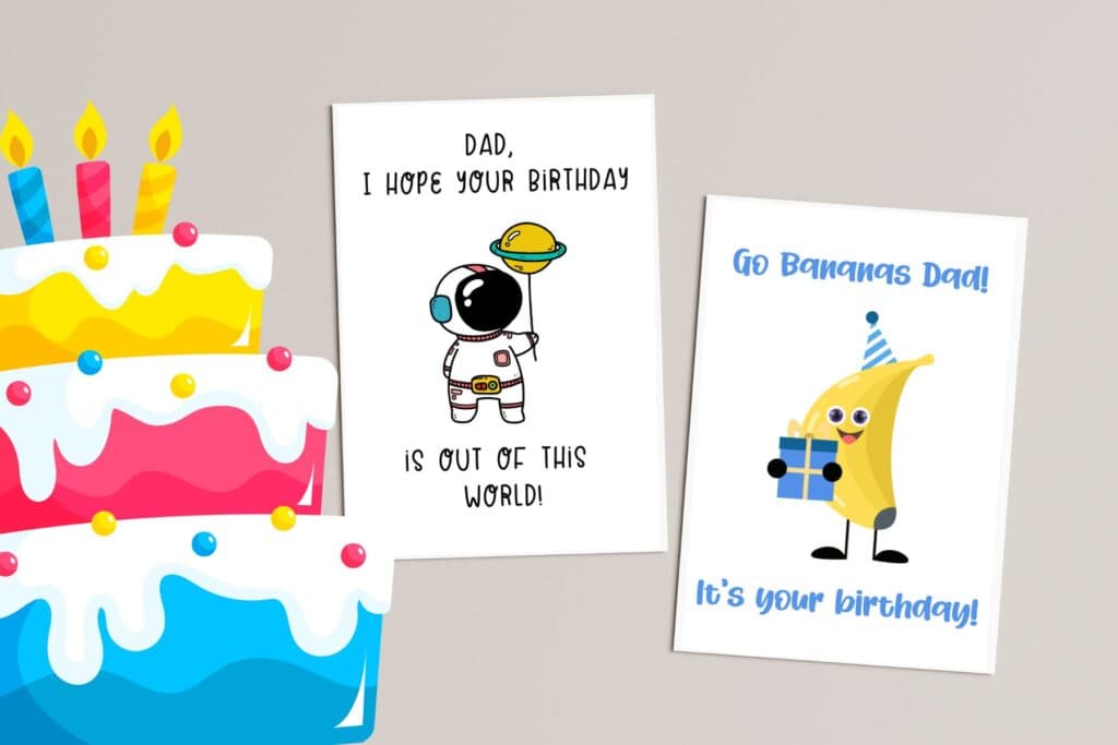 Printable Cards for Dad's Birthday