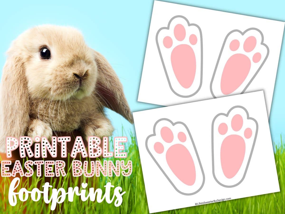 Easter Bunny Feet Template Easter Bunny Feet Template