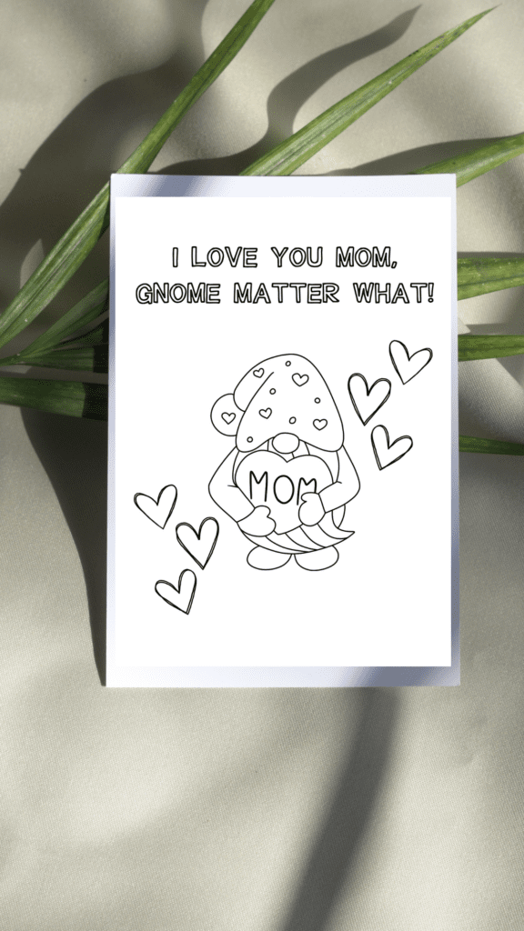 free printable Mothers Day cards to color