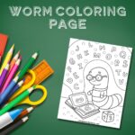 Free Printable Worm Coloring Page