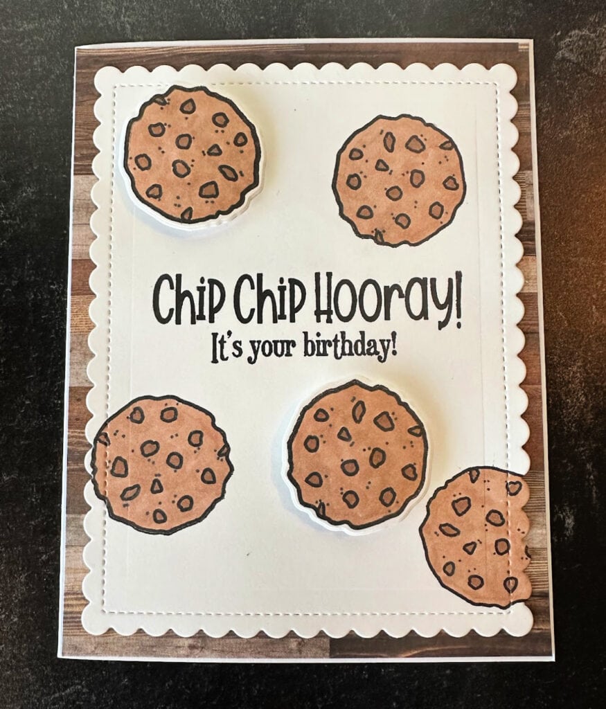 chip chip hooray handmade card