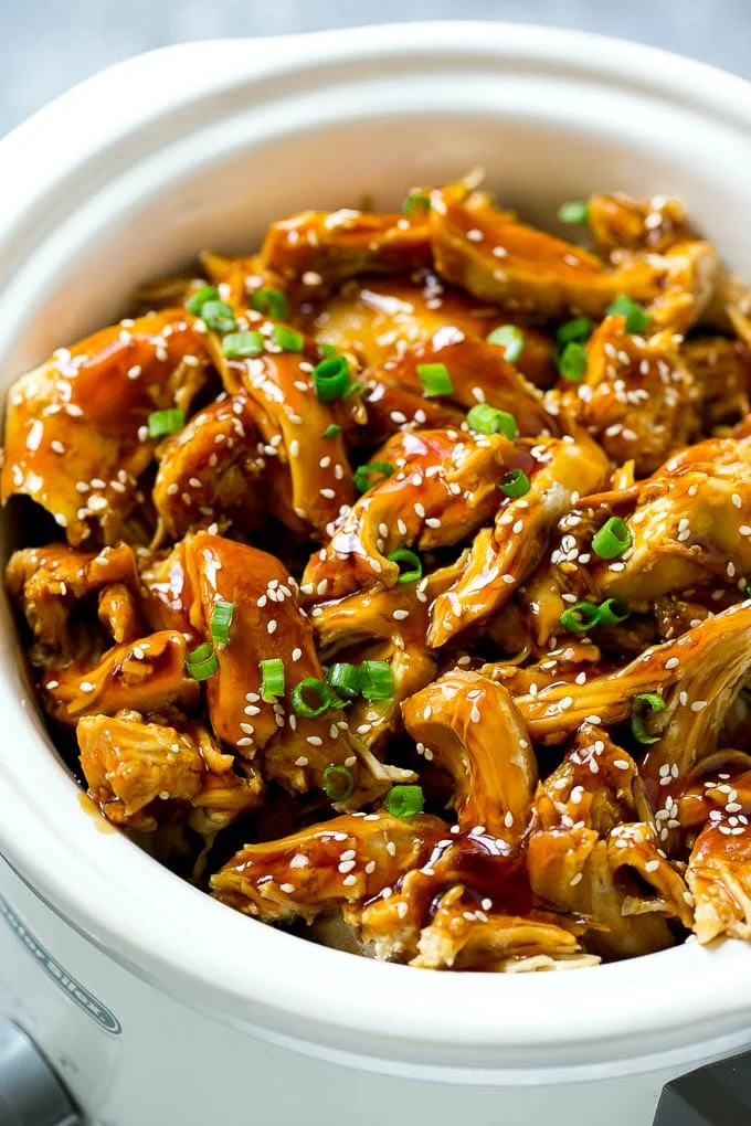 Teriyaki Chicken topped with green onions and sesame seeds