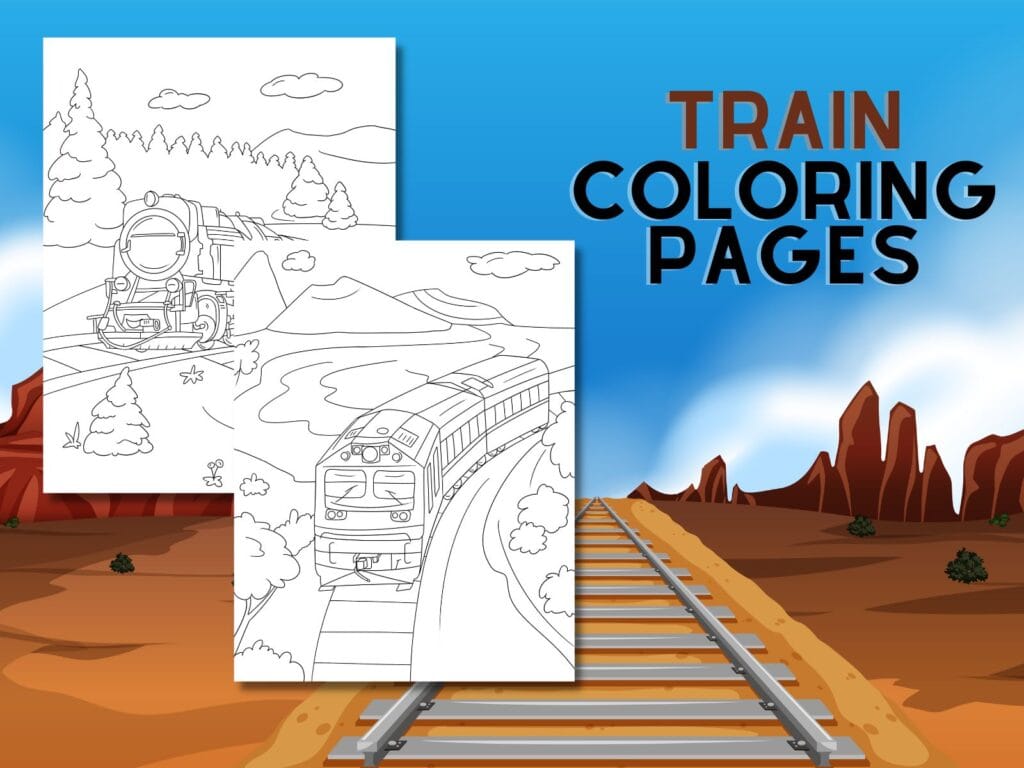 Train Coloring Sheets Printable
