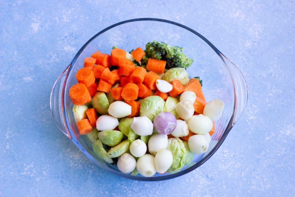 Different veggies in a bowl