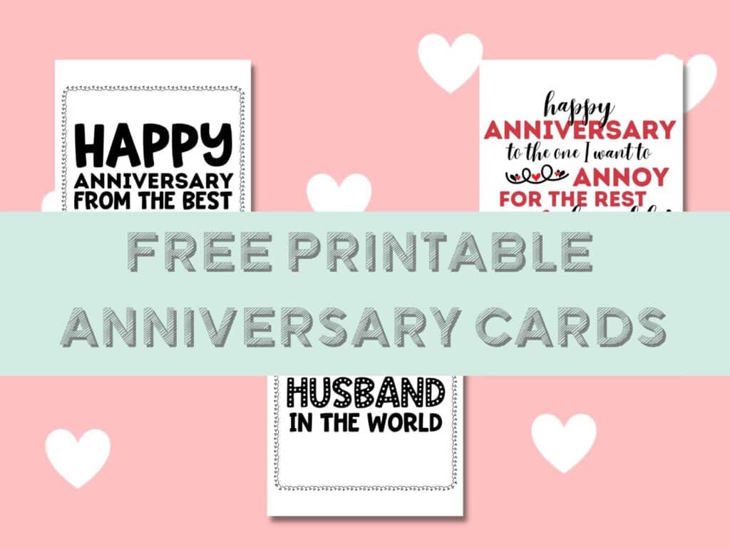 Free Printable Greeting Cards for Anniversaries