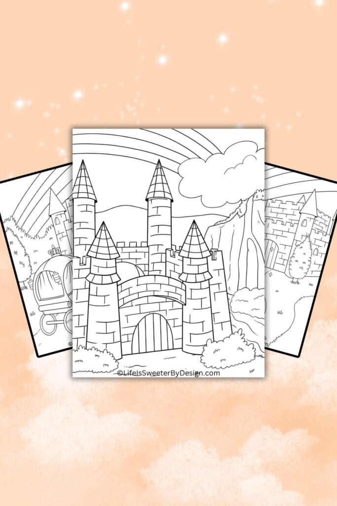 Castle Color Sheets Printable