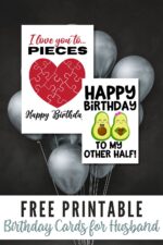 Fun Free Printable Birthday Cards for Husband - Life is Sweeter By Design