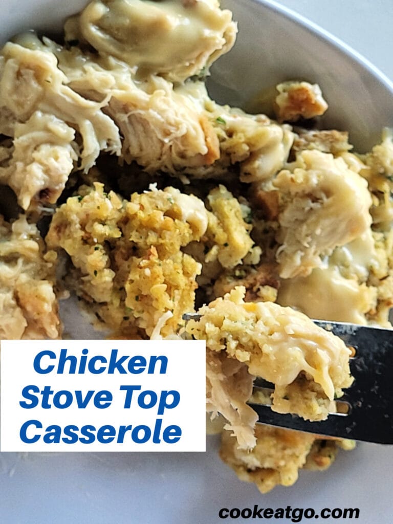 Chicken Casserole cooked on a stove top