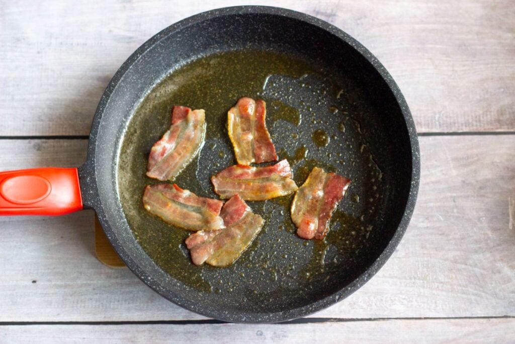 pan with maple bacon in it
