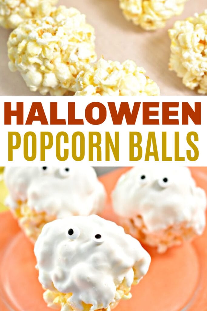 Halloween Popcorn Balls Recipe Pin