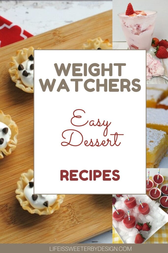 Easy Weight Watchers Desserts Pin