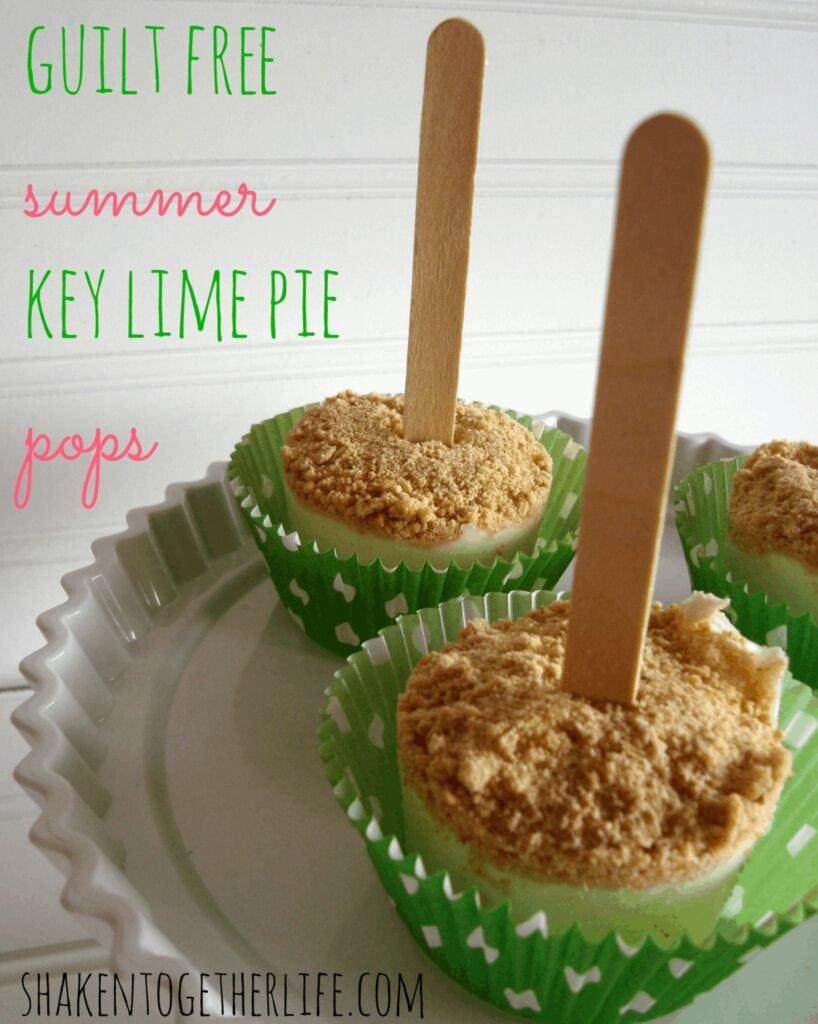 Key Lime Pie Pops on a plate