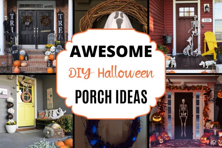 Awesome and easy Halloween Front Porch Decors