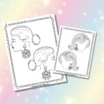 Free Printable Earrings Coloring Pages for Kids