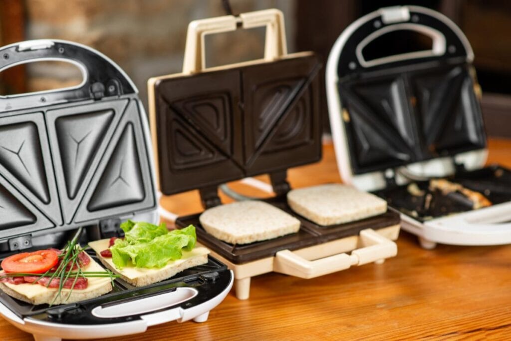 3 different types of sandwich makers