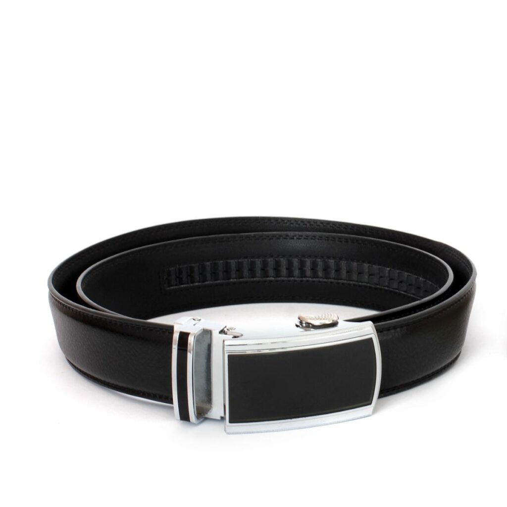 black leather belt for men