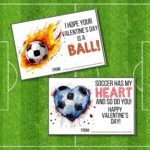 Free Soccer Valentine Printable Cards for Kids