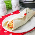 Wrapped Chicken with Veggies on a plate