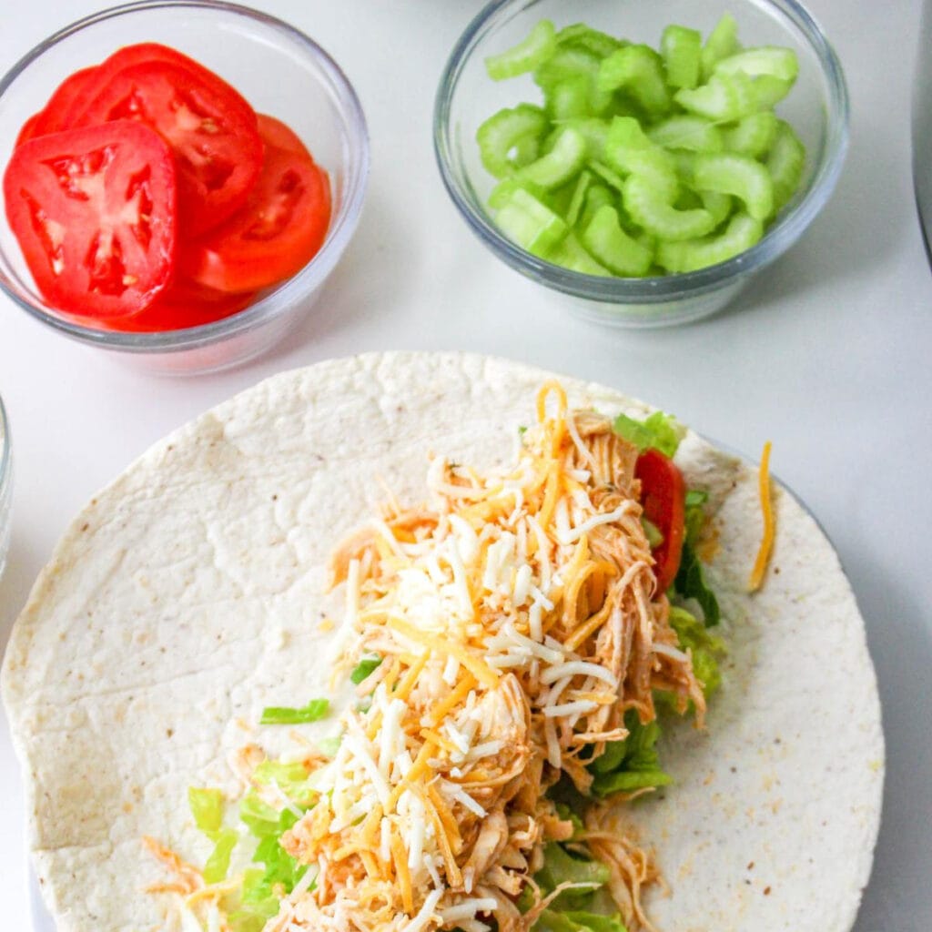 Easy Wrap Recipe with Chicken and Veggies