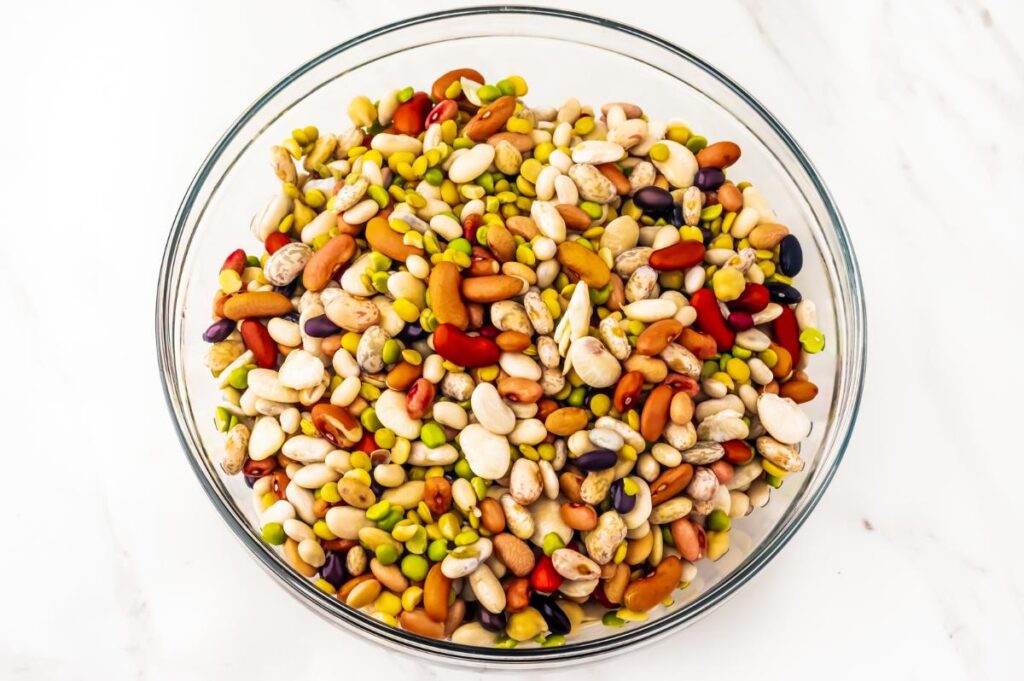 bowl of mixed beans