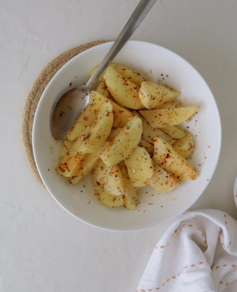 Spiced Wedges in a Bowl