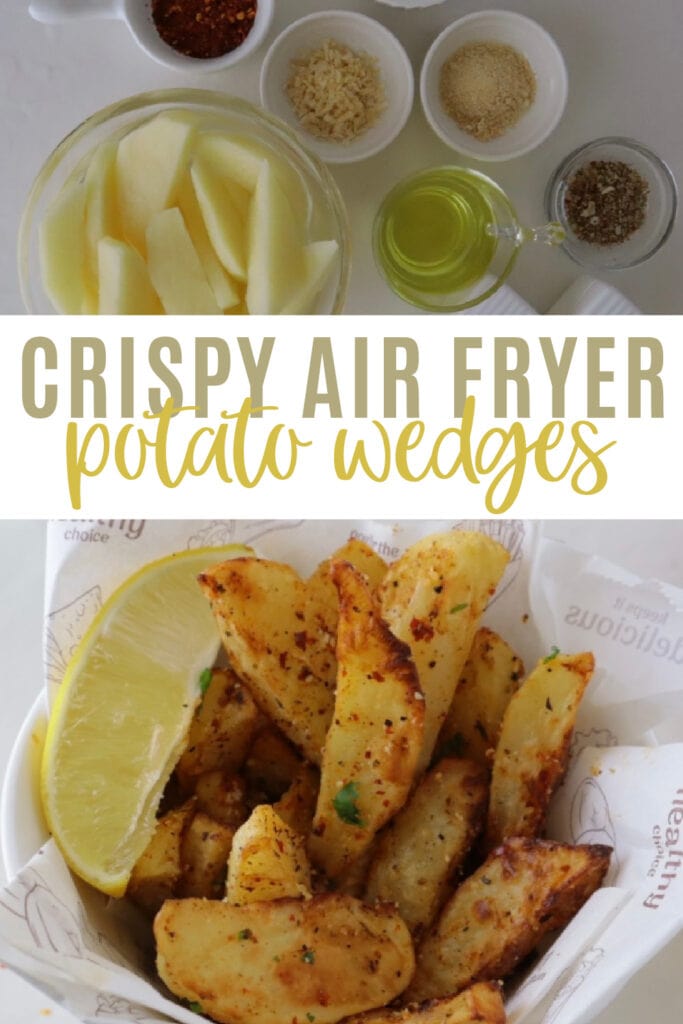 Crispy Air Fryer Potato Wedges Pin