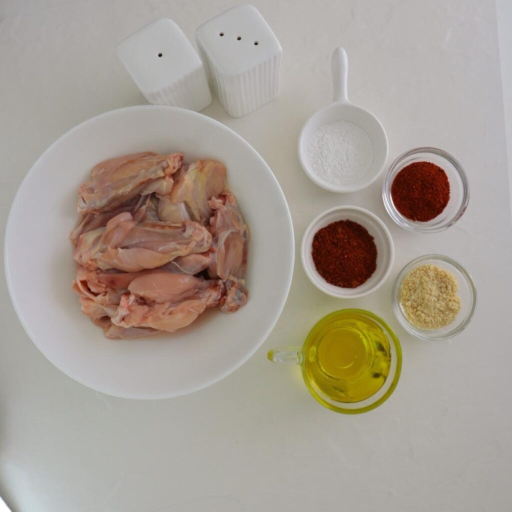 ingredients to make chipotle wings