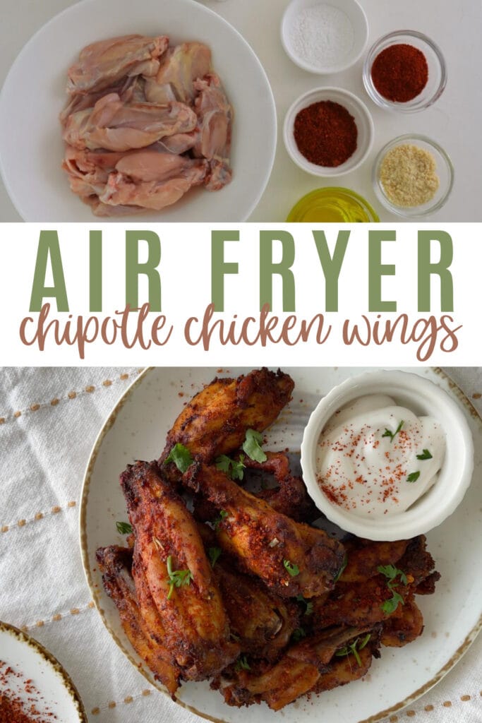 Air Fryer Chipotle Chicken Wings Pin