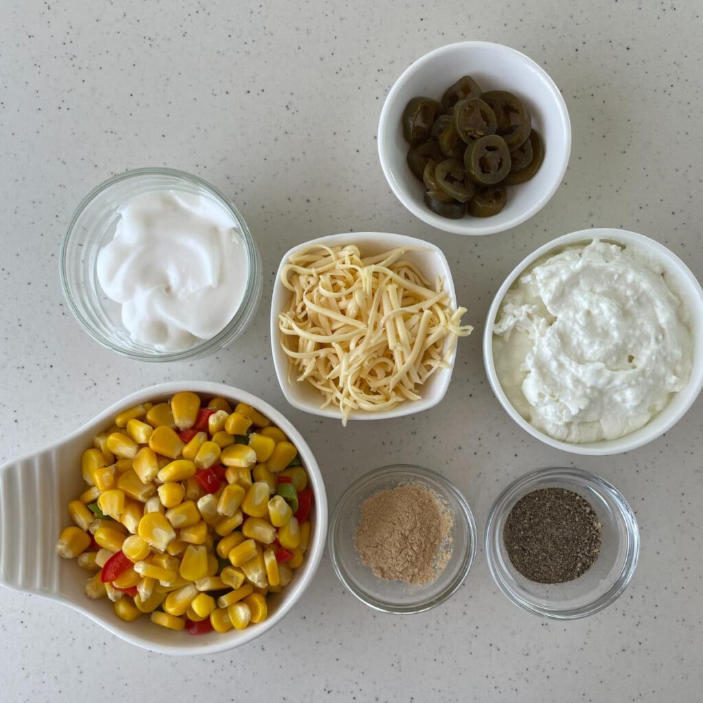 Ingredients to make a delicious dip