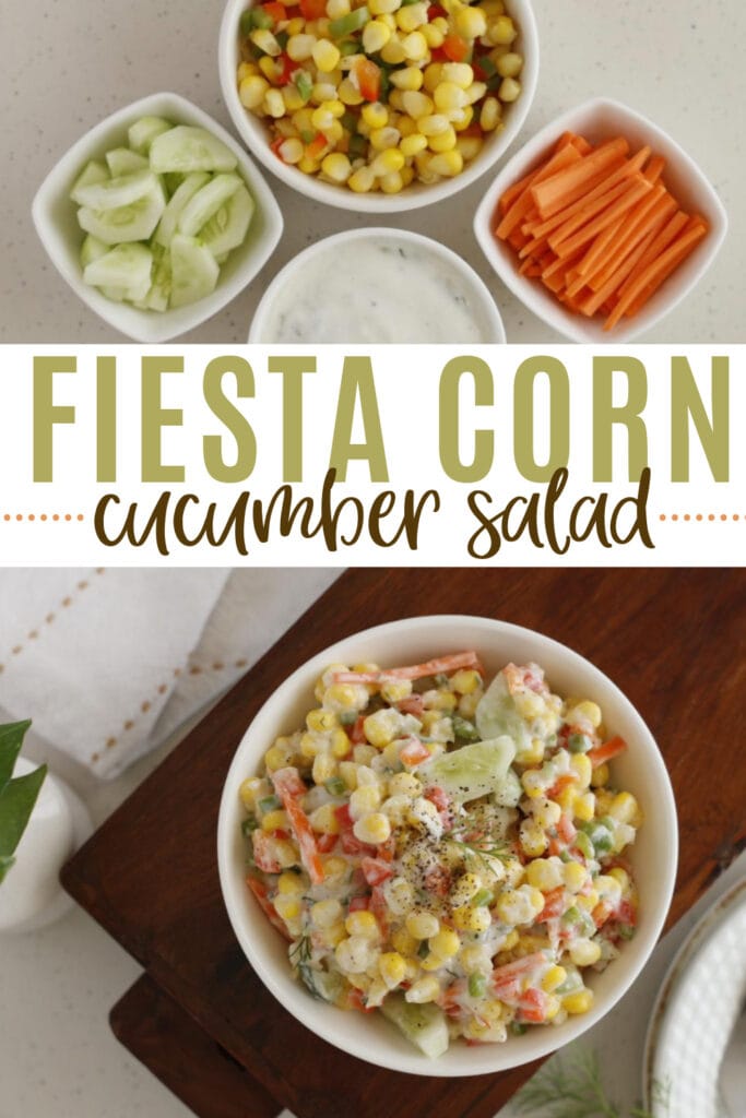 Fiesta Corn Cucumber Salad Recipe Pin