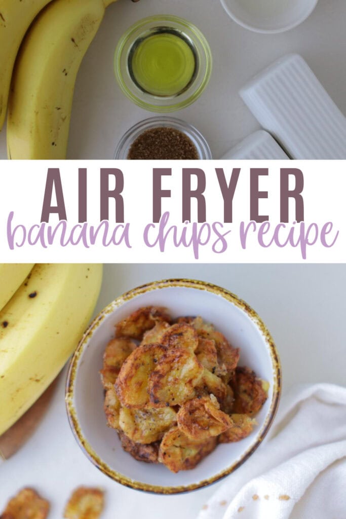 Air Fryer Banana Chips Recipe Pin