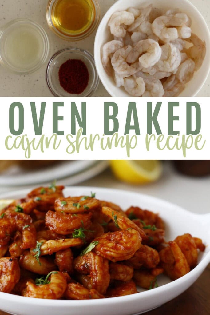 Oven Baked Cajun Shrimps Recipe Pin