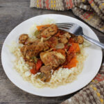 Plate of Braised Chicken Recipe