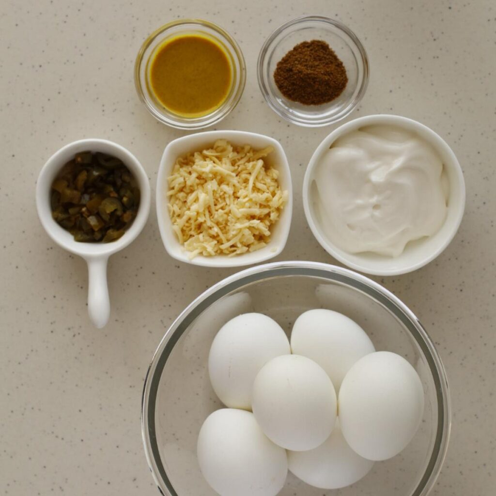 Ingredients to Make Deviled Eggs