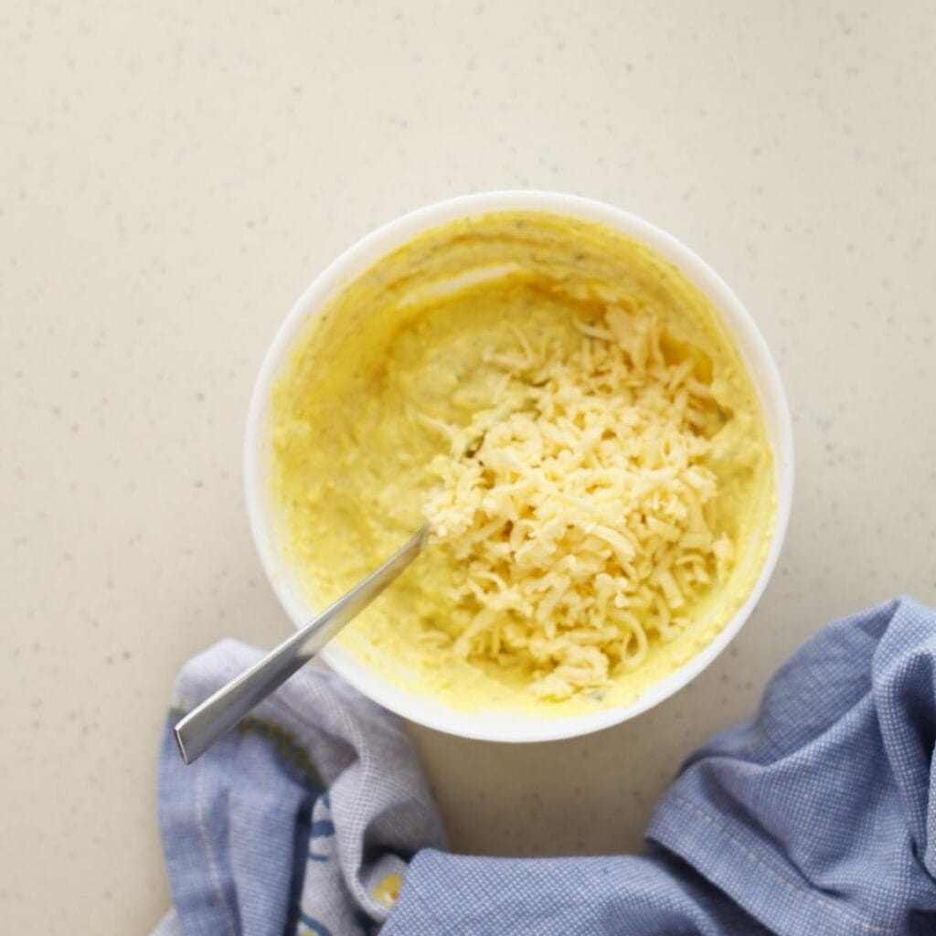 deviled yolk mixture