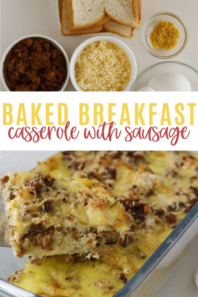 Baked Breakfast Casserole with Sausage Pin